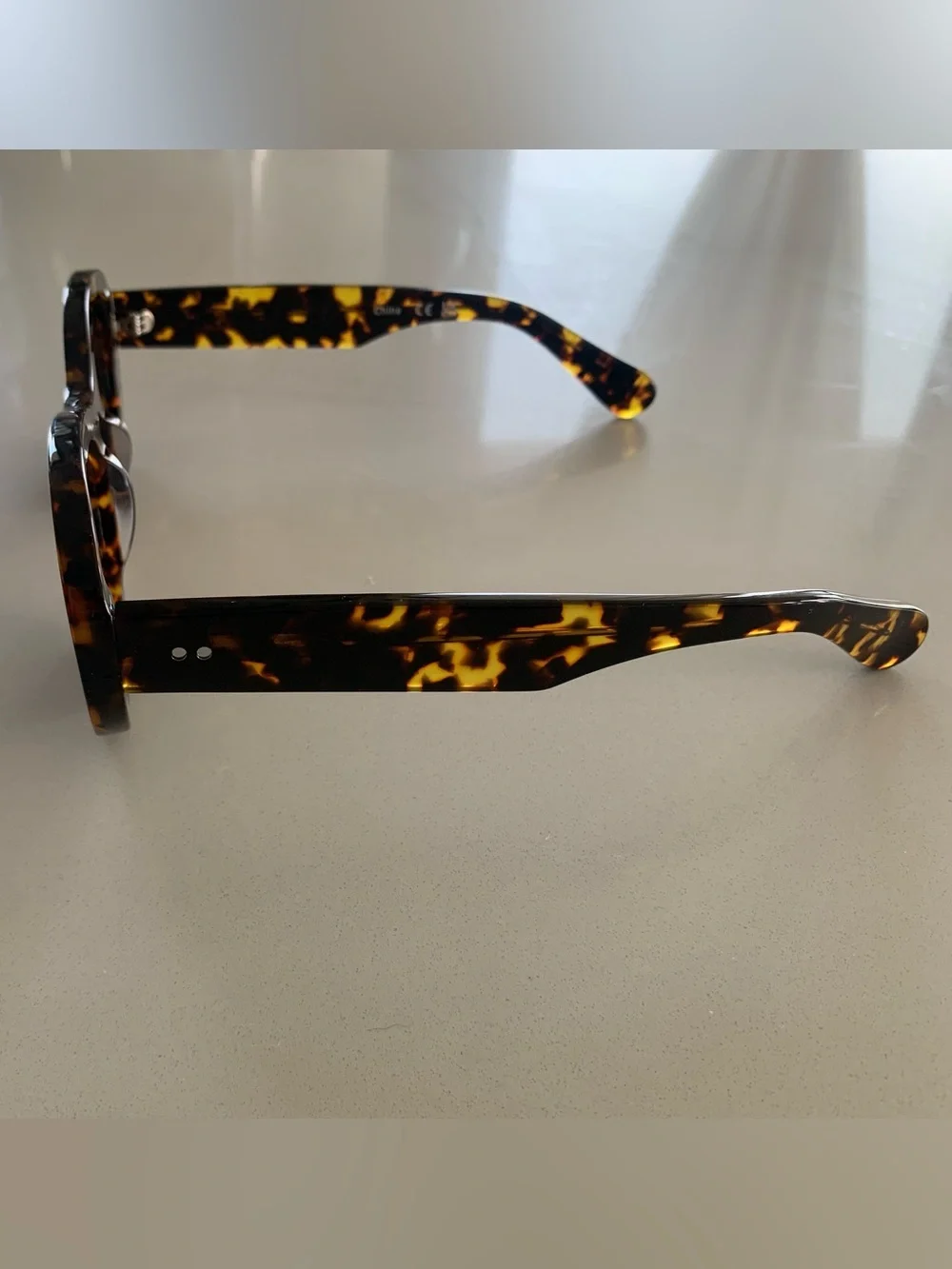 Spitfire Tortoiseshell Oval Sunglasses with Brown Lenses